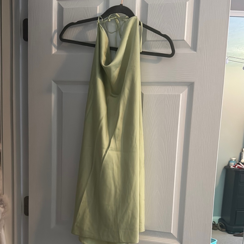Abercrombie & Fitch Green Satin Sundress